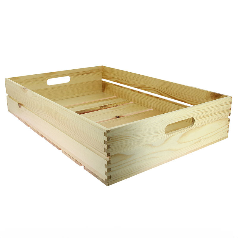 Cagette bois rectangle pin verni 60x40 Naturel BOIS | 5 Unité(s)