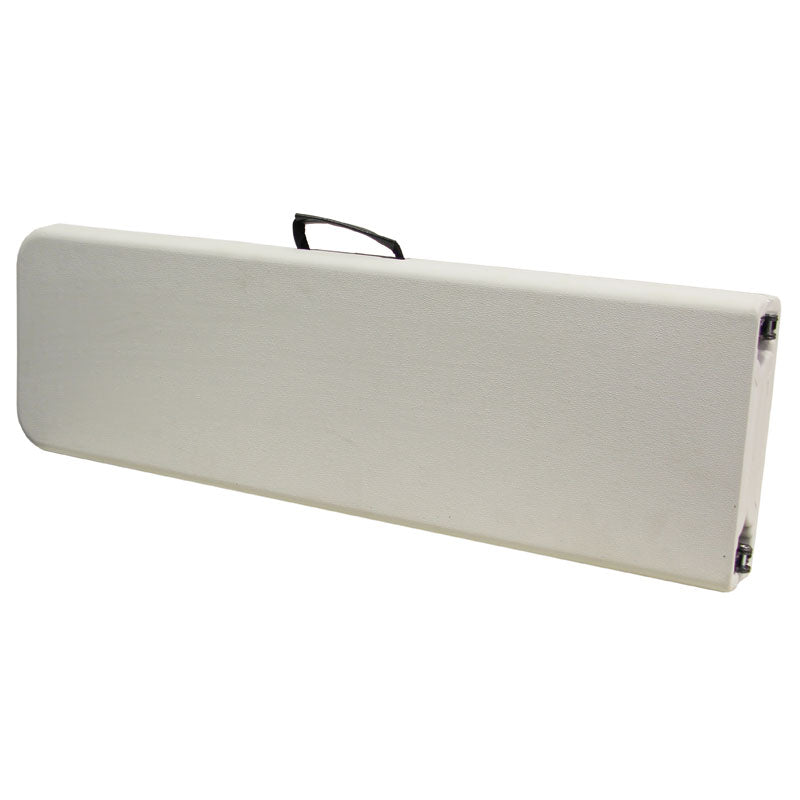 Banc pliant HDPE Nimes 182cm Blanc METAL | 1 Unité(s)