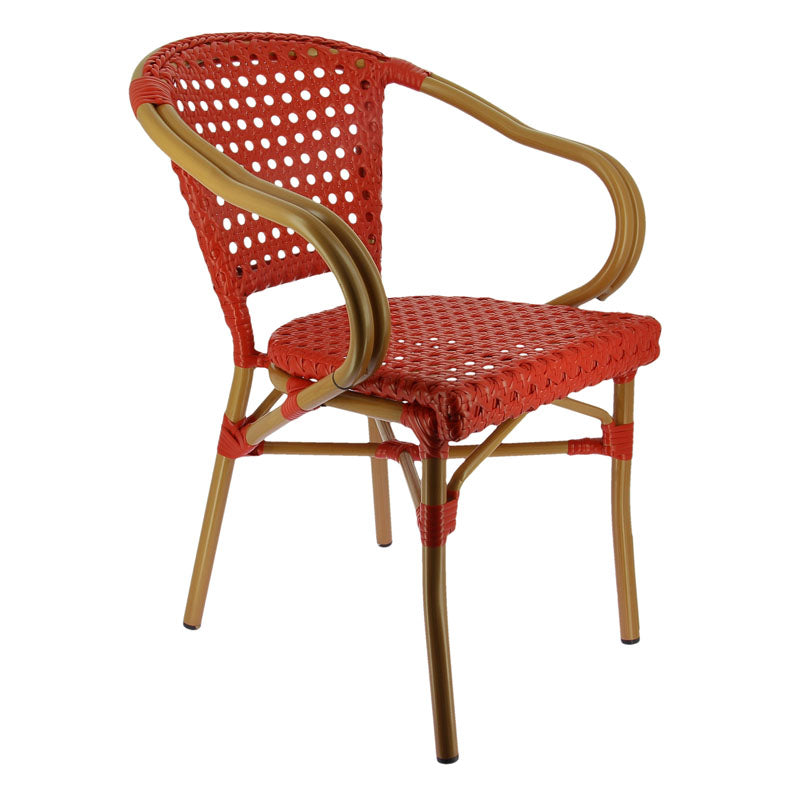 Fauteuil terrasse de restaurant Sedia Rouge METAL | 1 Unité(s)