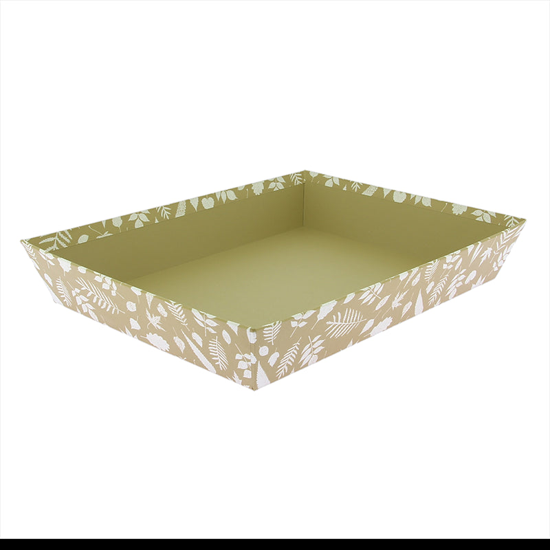 Corbeille carton rectangle Herbier 36x27 Marron CARTON | 30 Unité(s)