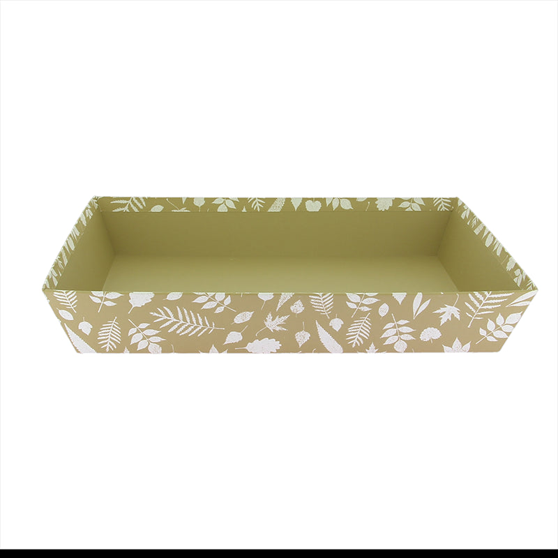 Corbeille carton rectangle Herbier 36x27 Marron CARTON | 30 Unité(s)