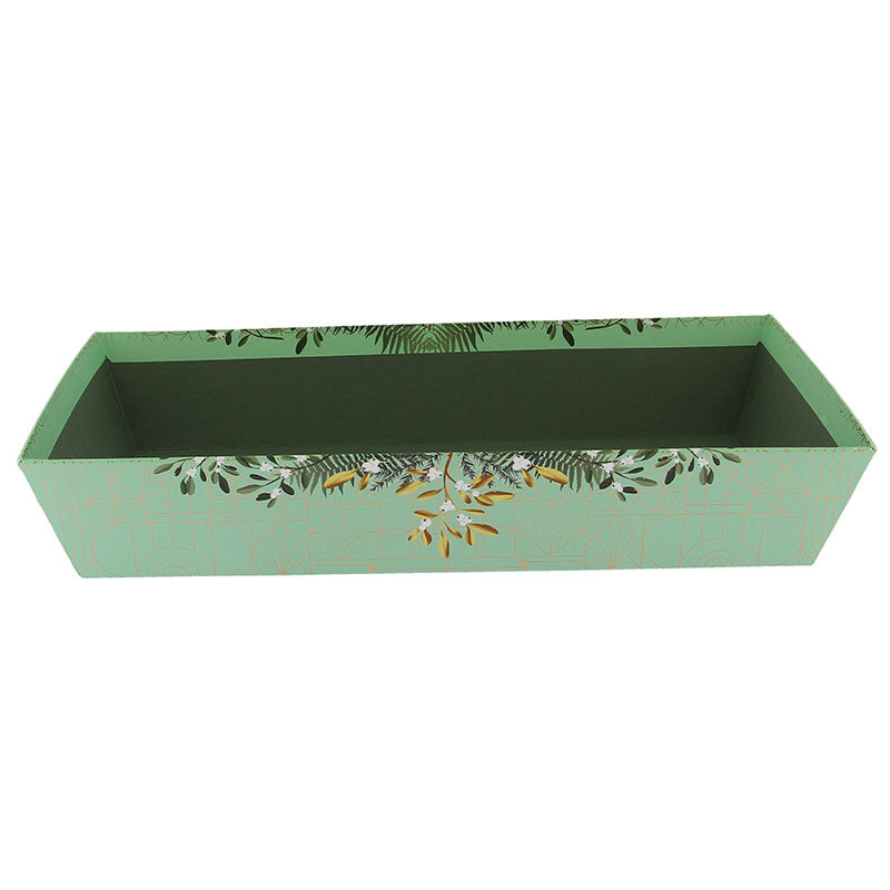 Corbeille carton rectangle Verdo 33x20 Verte CARTON | 30 Unité(s)