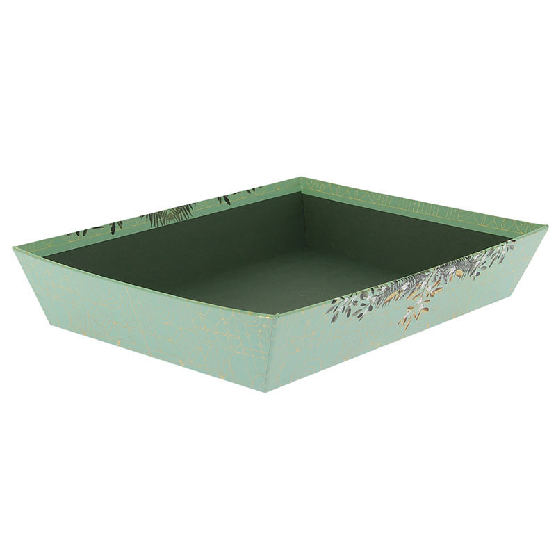 Corbeille carton rectangle Verdo 26x20 Verte CARTON | 48 Unité(s)