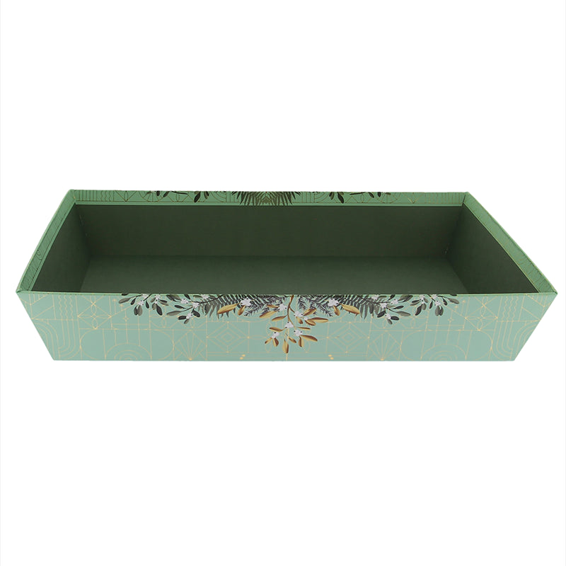 Corbeille carton rectangle Verdo 26x20 Verte CARTON | 30 Unité(s)