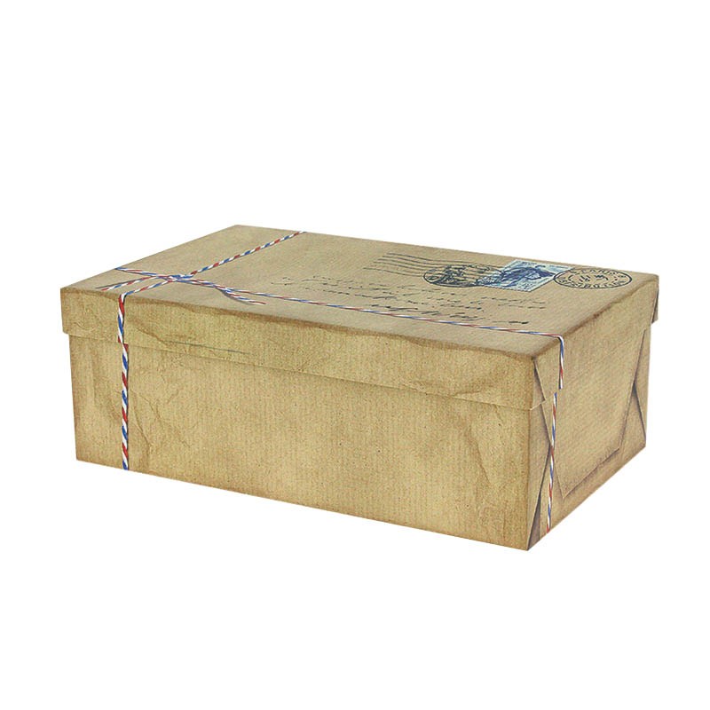 Boite carton rectangle Cottage 33x21 MARRON CARTON | 8 Unité(s)