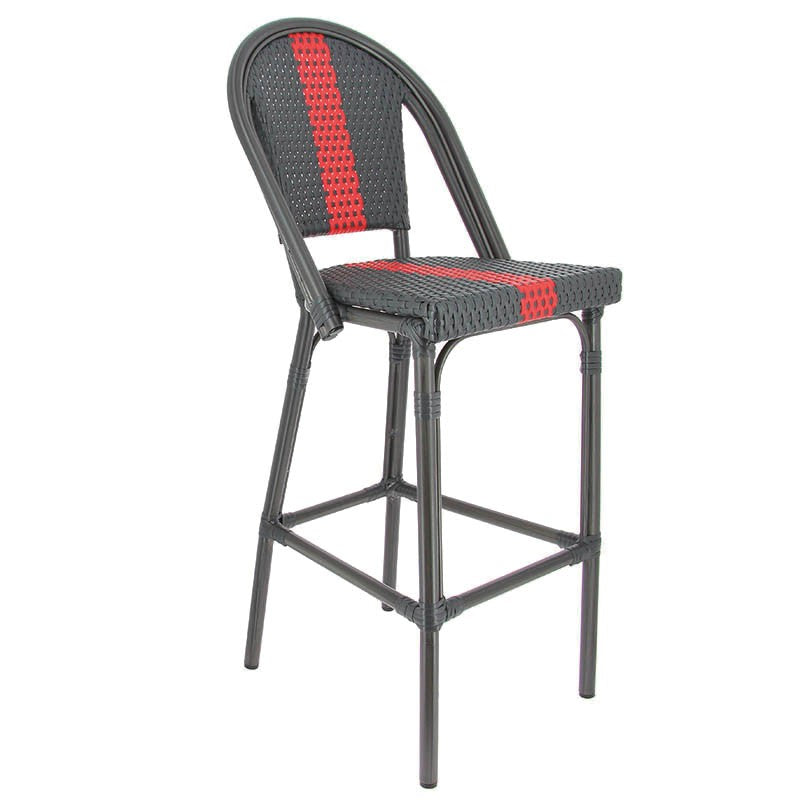 CHAISE HAUTE MONACO ROUGE METAL | 1 Unité(s)