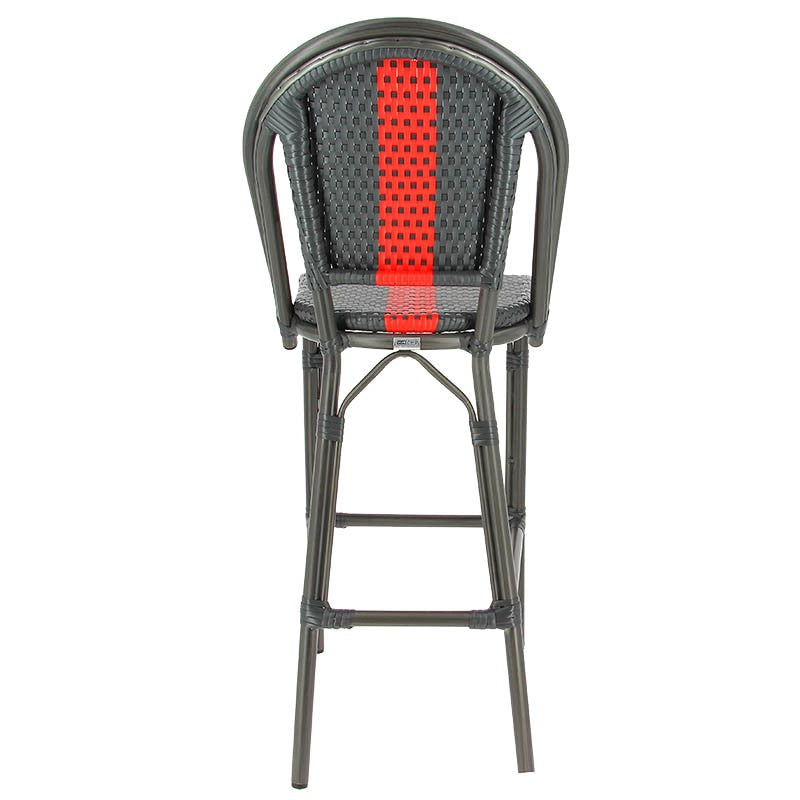 CHAISE HAUTE MONACO ROUGE METAL | 1 Unité(s)