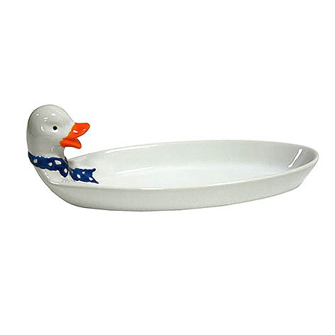 PLAT CERAMIQUE CANARD 19X9X6,5 BLANC CERAMIQUE | 48 Unité(s)