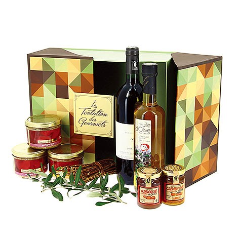 Coffert rectangle Olivade 34x27 VERT CARTON | 6 Unité(s)