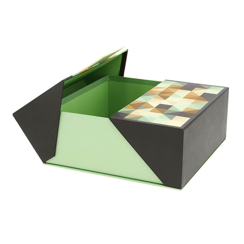 Coffert carrée Olivade 25x25 VERT CARTON | 12 Unité(s)