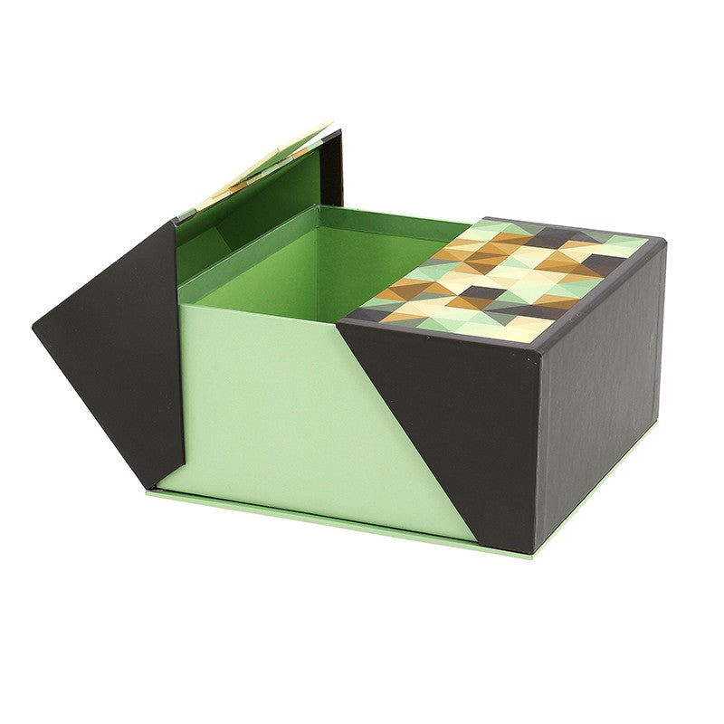 Coffert carrée Olivade 18x18 VERT CARTON | 12 Unité(s)