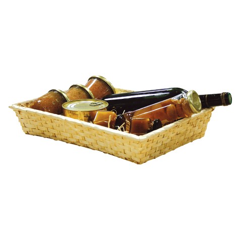 Corbeille bambou rectangle Sarlat 38x28 NATUREL BAMBOU | 100 Unité(s)