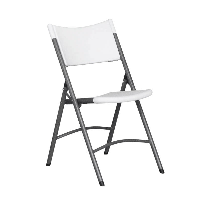 Chaise pliante HDPE Nimes BLANC METAL | 4 Unité(s)