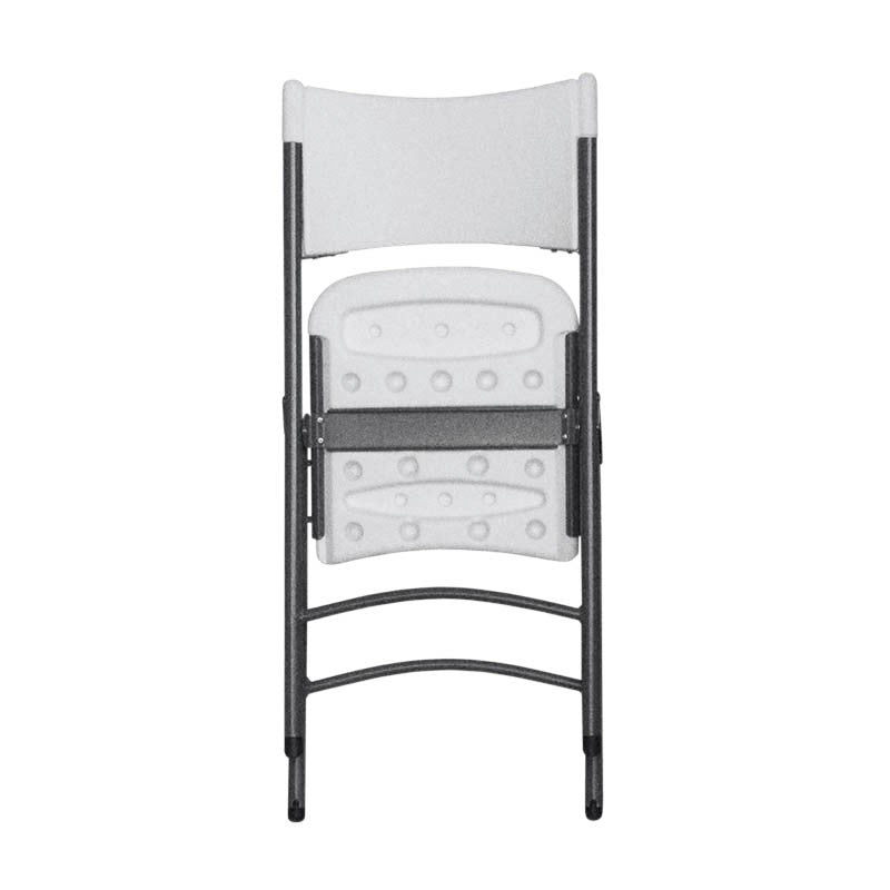 Chaise pliante HDPE Nimes BLANC METAL | 4 Unité(s)