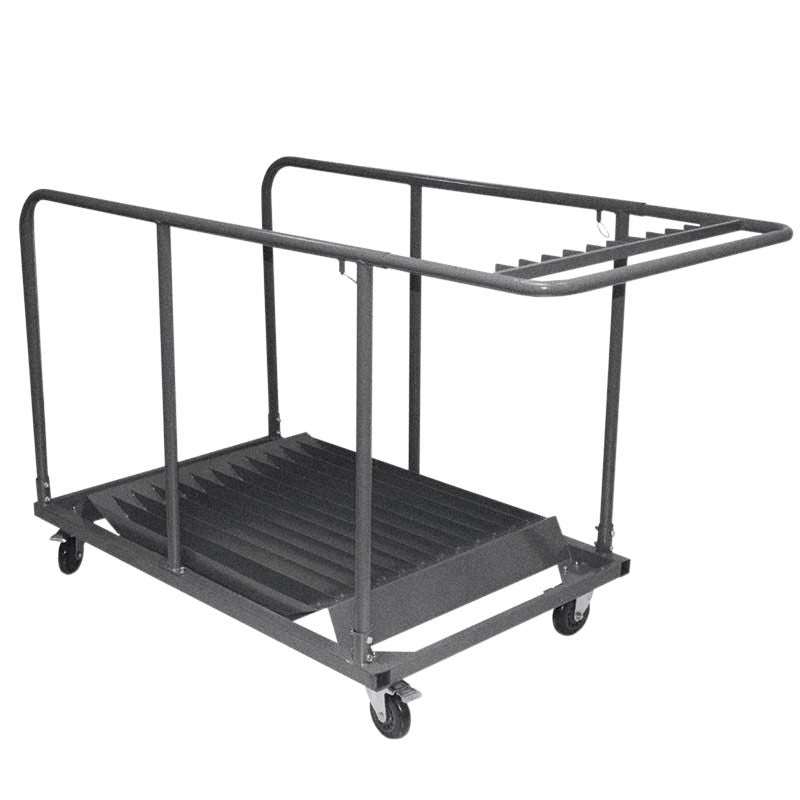 Chariot table ronde Nimes 132x83x102 GRIS METAL | 1 Unité(s)