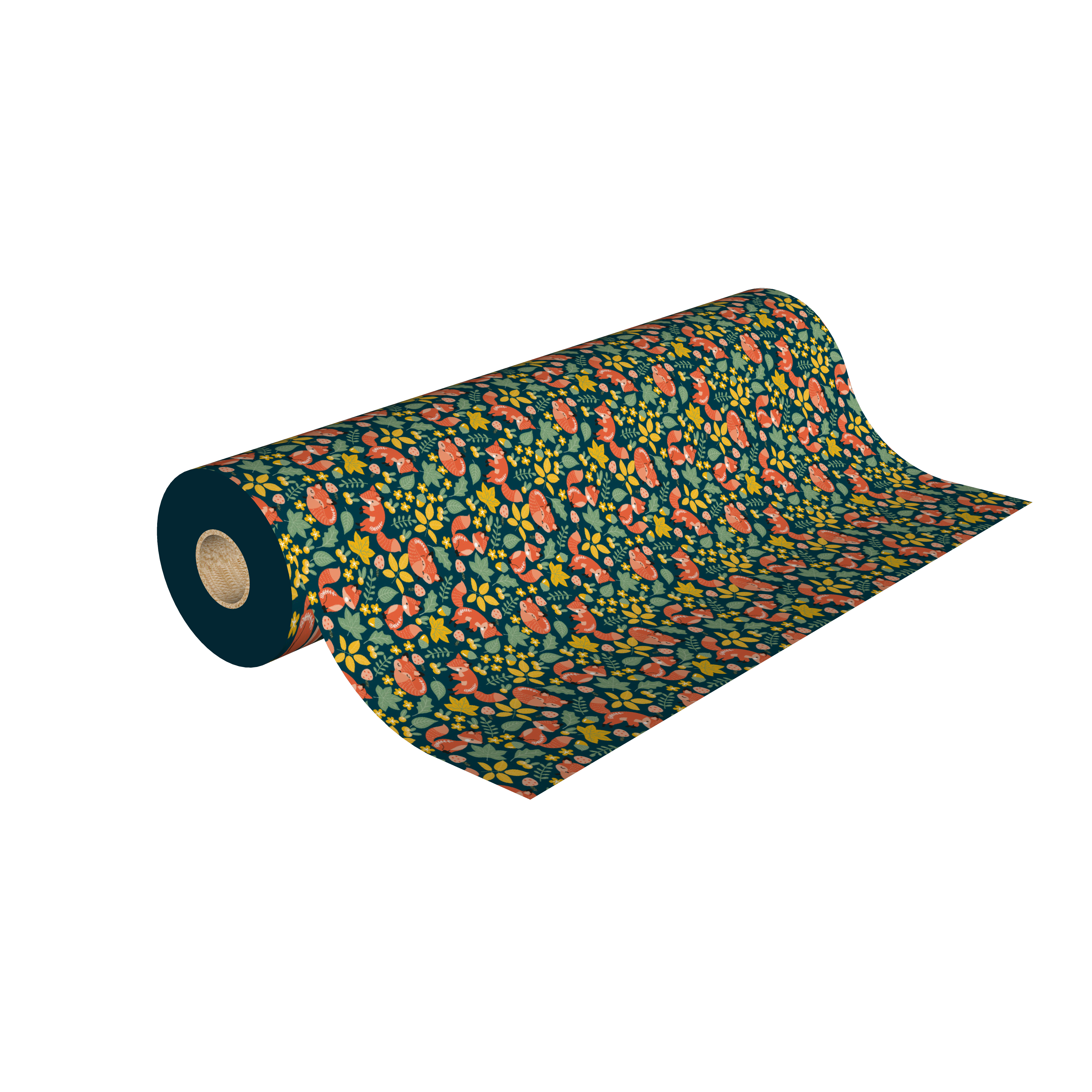 Rouleau papier cadeau 0,7 x 50 m | Renard enfant