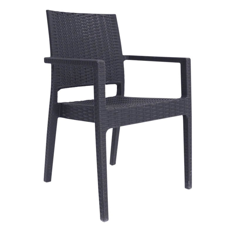 Fauteuil Porquerolles Baleares polypropylène GRIS PLASTIQUE | 1 Unité(s)