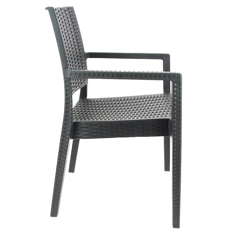 Fauteuil Porquerolles Baleares polypropylène GRIS PLASTIQUE | 1 Unité(s)