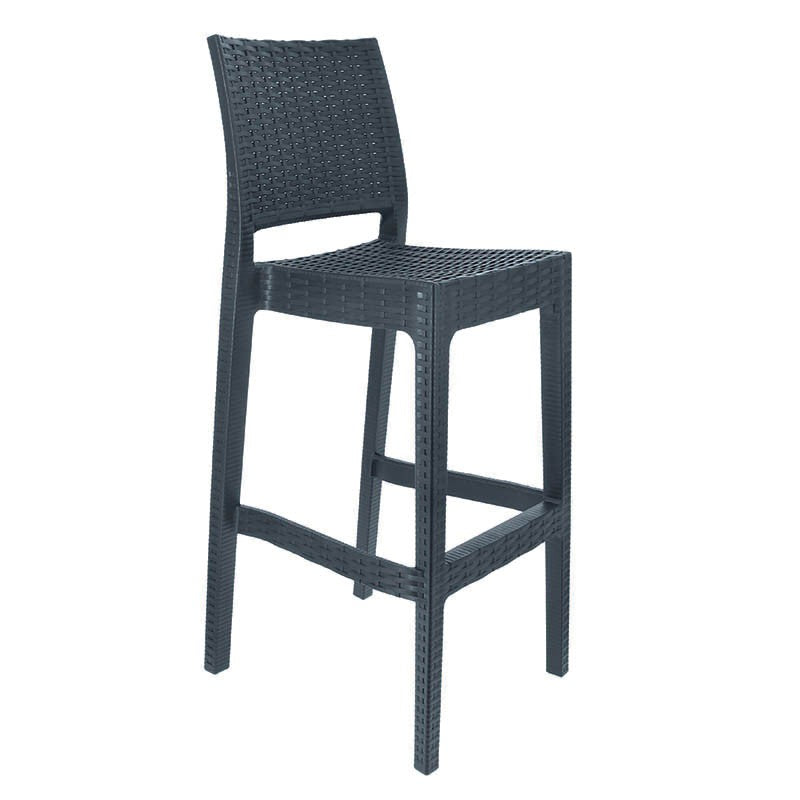 Chaise haute Exterieure Cuba GRIS PLASTIQUE | 4 Unité(s)