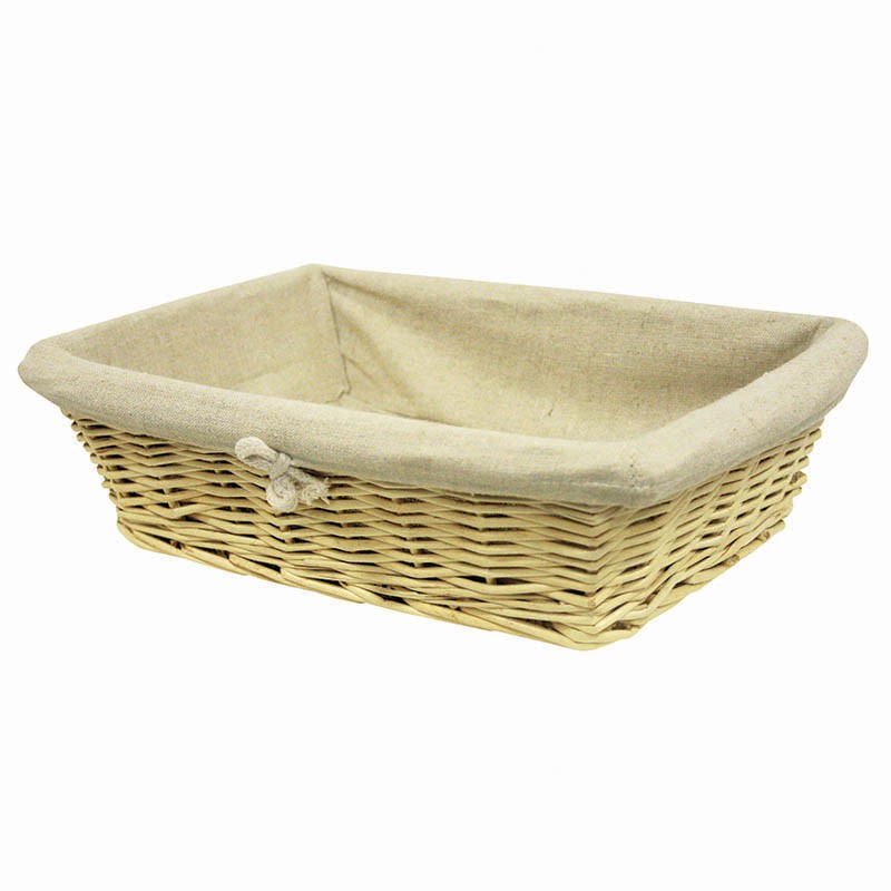 Corbeille osier rectangle boulangère mm BEIGE OSIER | 20 Unité(s)