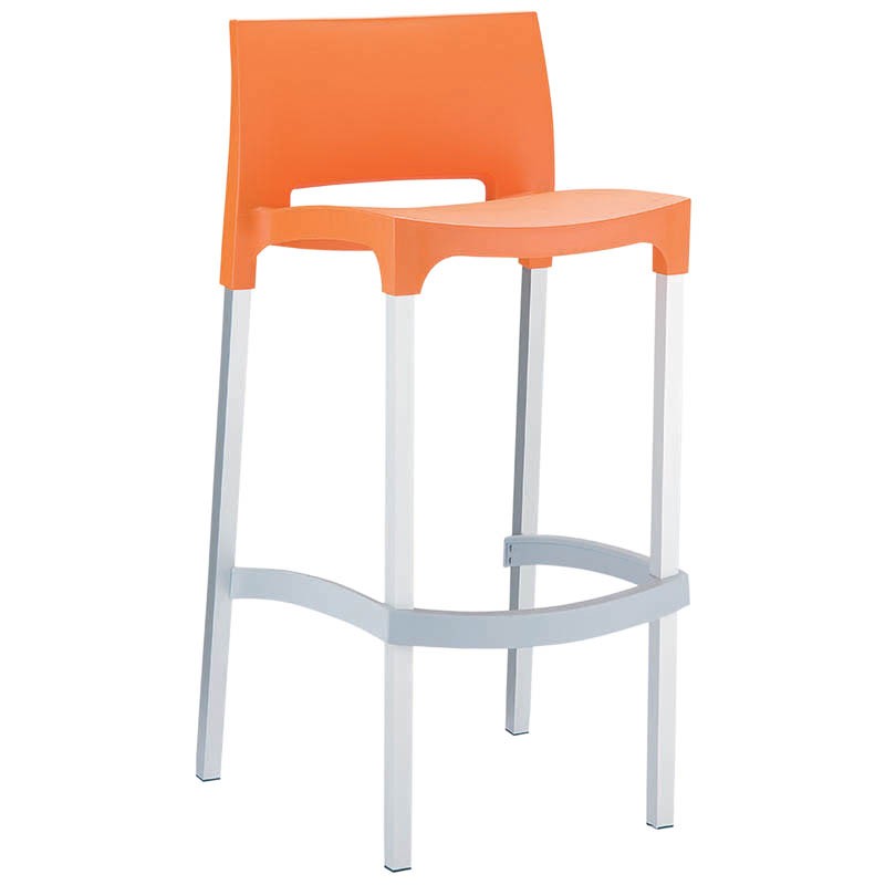 TABOURET GIO ORANGE METAL | 1 Unité(s)