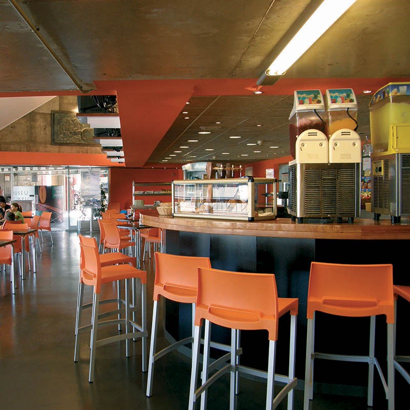 TABOURET GIO ORANGE METAL | 1 Unité(s)