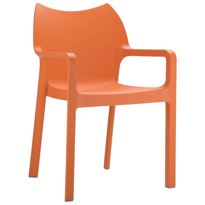 Fauteuil exterieur polypropylène Diva ORANGE PLASTIQUE | 1 Unité(s)