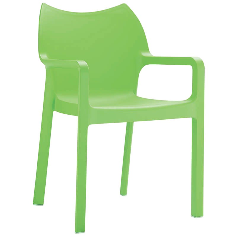 Fauteuil exterieur polypropylène Diva VERT PLASTIQUE | 1 Unité(s)