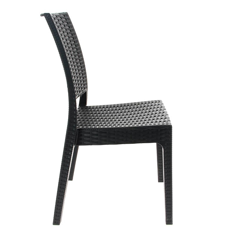 Chaise de restaurant tréssée Florida GRIS PLASTIQUE | 1 Unité(s)