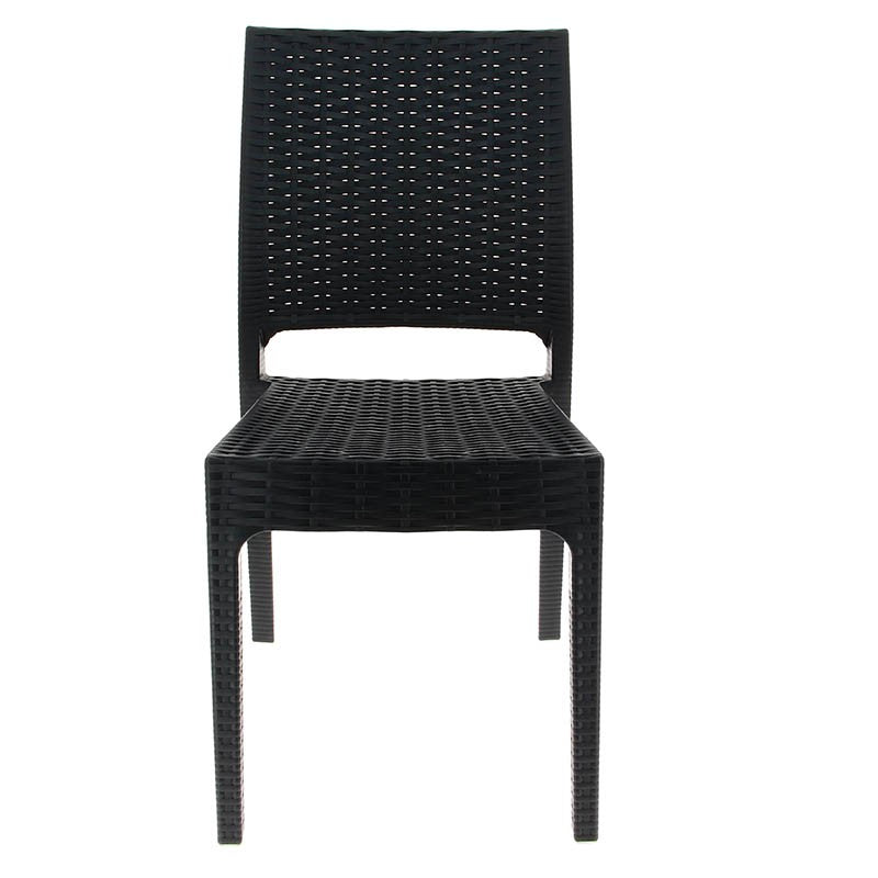 Chaise de restaurant tréssée Florida GRIS PLASTIQUE | 1 Unité(s)