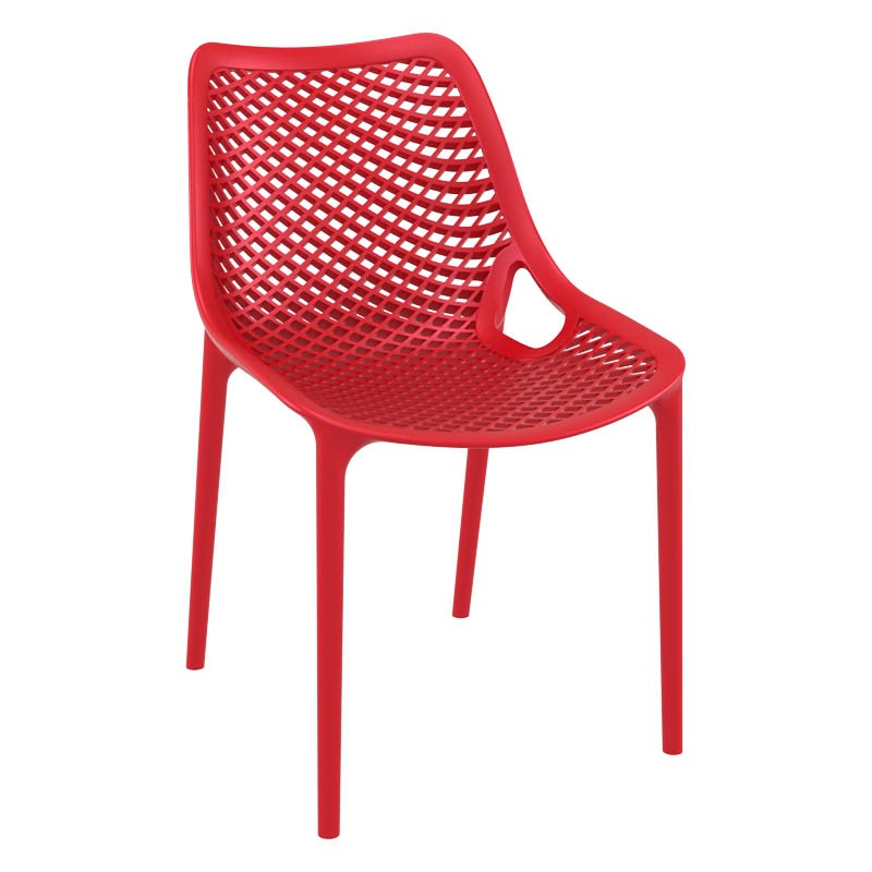 Chaise de restaurant exterieure Air ROUGE PLASTIQUE | 4 Unité(s)