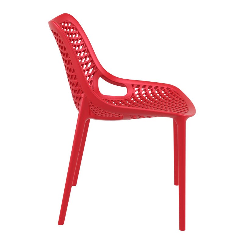 Chaise de restaurant exterieure Air ROUGE PLASTIQUE | 4 Unité(s)