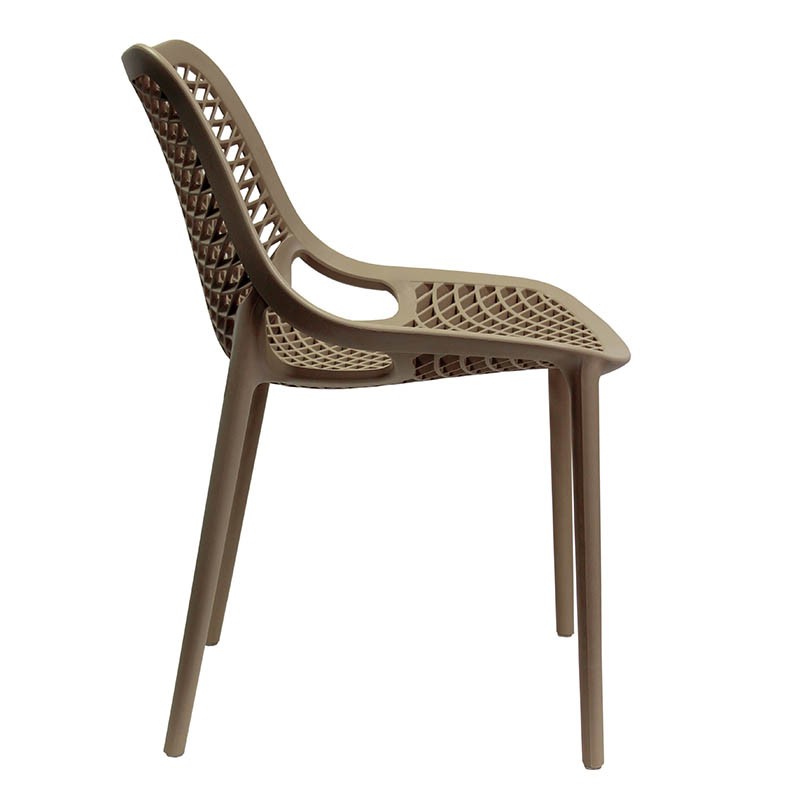 Chaise de restaurant exterieure Air TAUPE PLASTIQUE | 4 Unité(s)