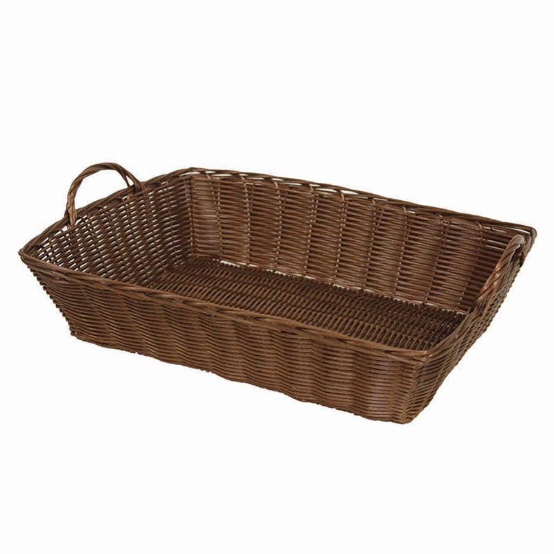 Corbeille polypropylène rectangle Patisson 39x28 MARRON POLYPROPYLENE | 20 Unité(s)