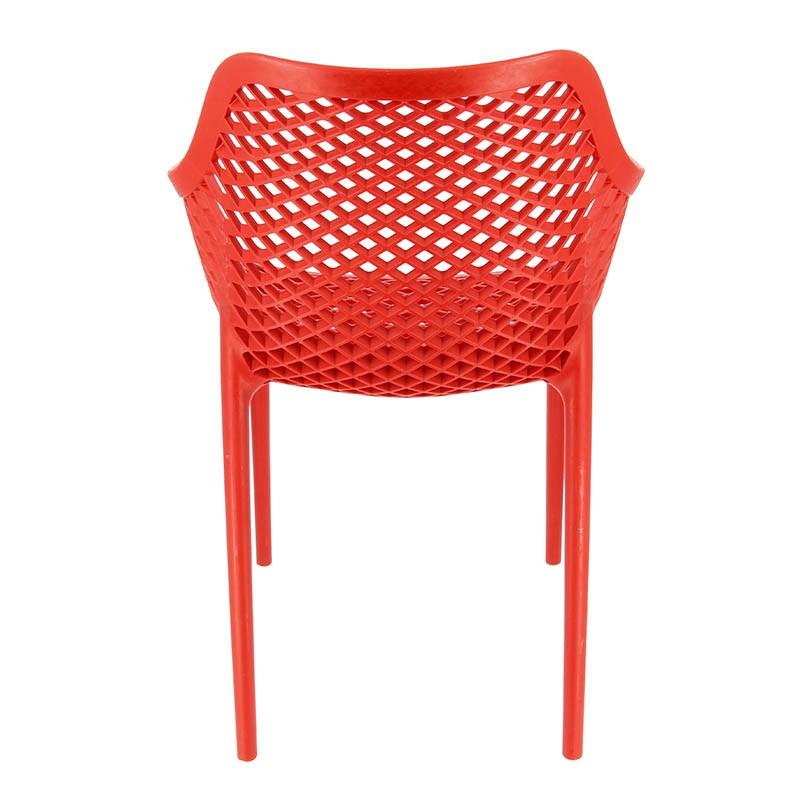 Fauteuil de restaurant exterieur Air ROUGE PLASTIQUE | 4 Unité(s)