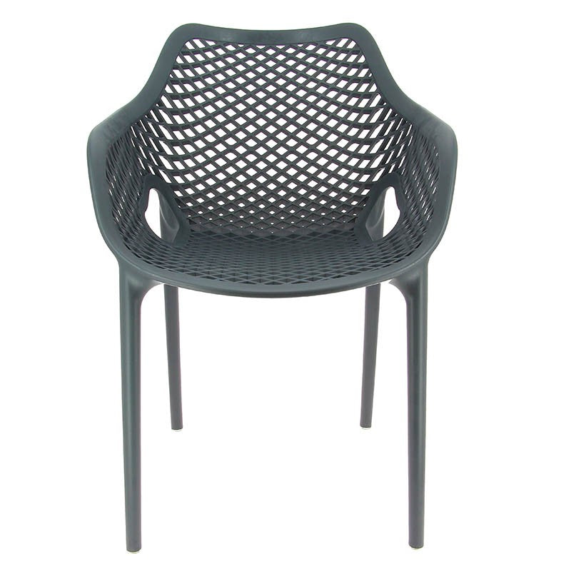 Fauteuil de restaurant exterieur Air GRIS PLASTIQUE | 4 Unité(s)