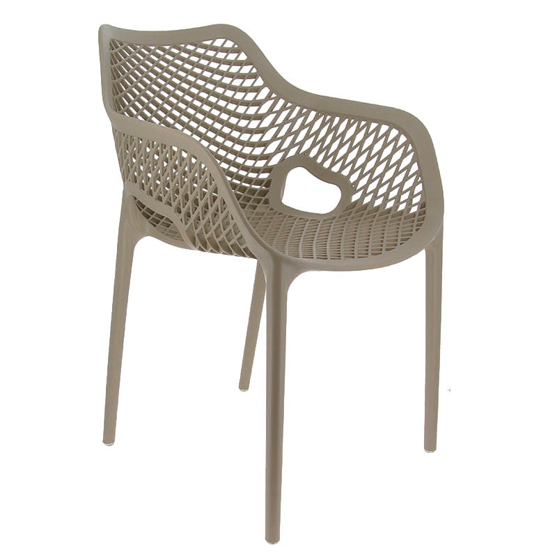 Fauteuil de restaurant exterieur Air TAUPE PLASTIQUE | 4 Unité(s)
