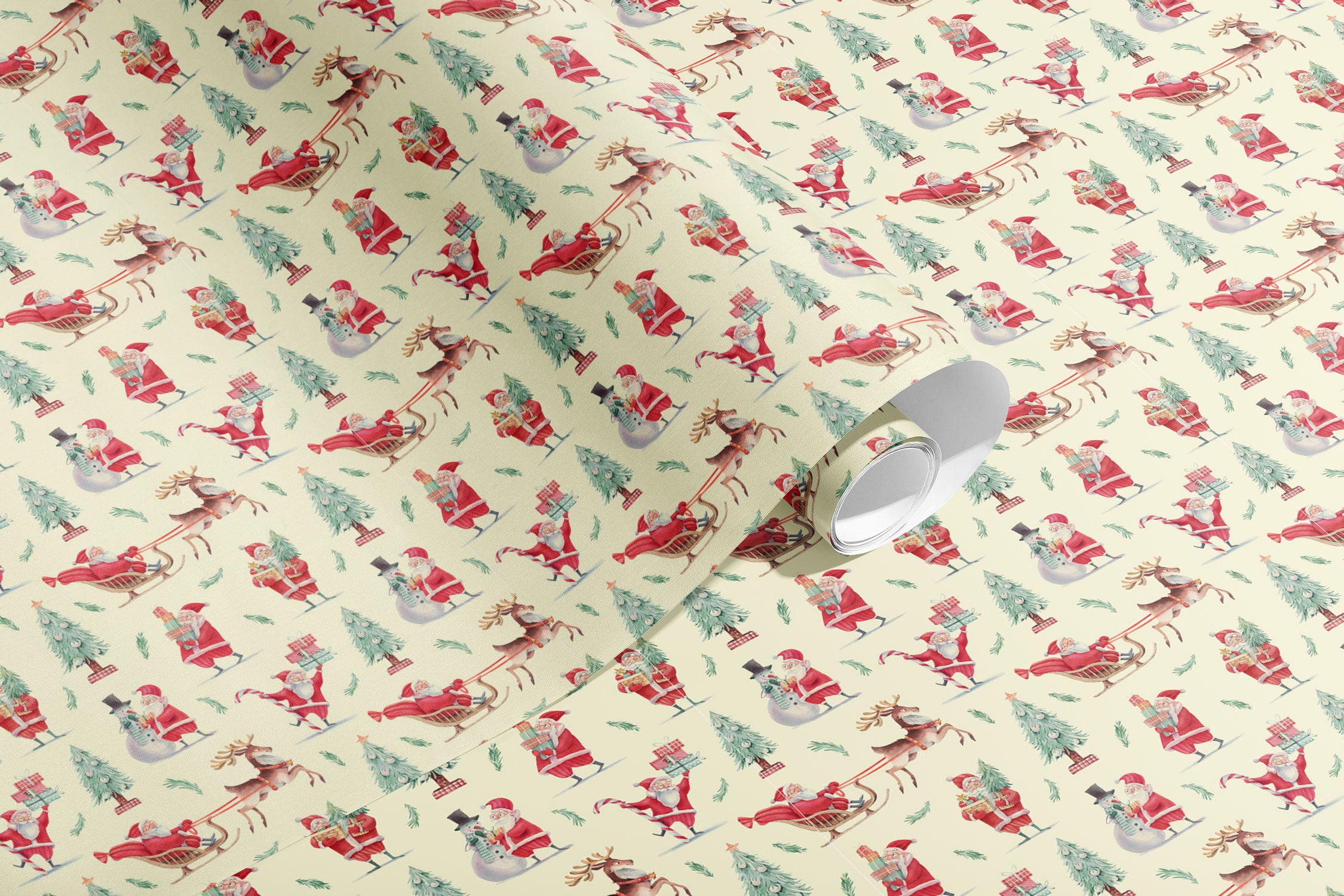 Rouleau papier cadeau 0,7 x 50 m | Vintage Noël