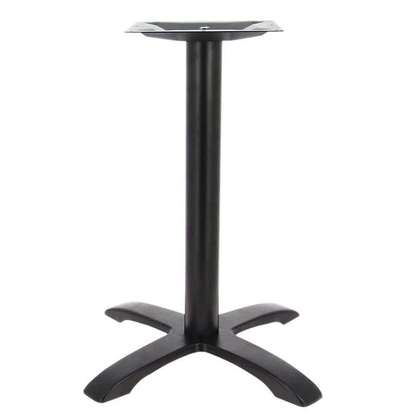 Pied de table de restaurant Detroit 4 branches NOIR METAL | 1 Unité(s)