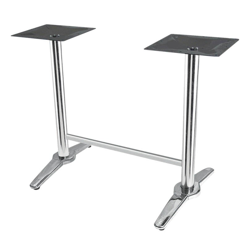 Piètement double acier inoxydable Roma GRIS METAL | 1 Unité(s)
