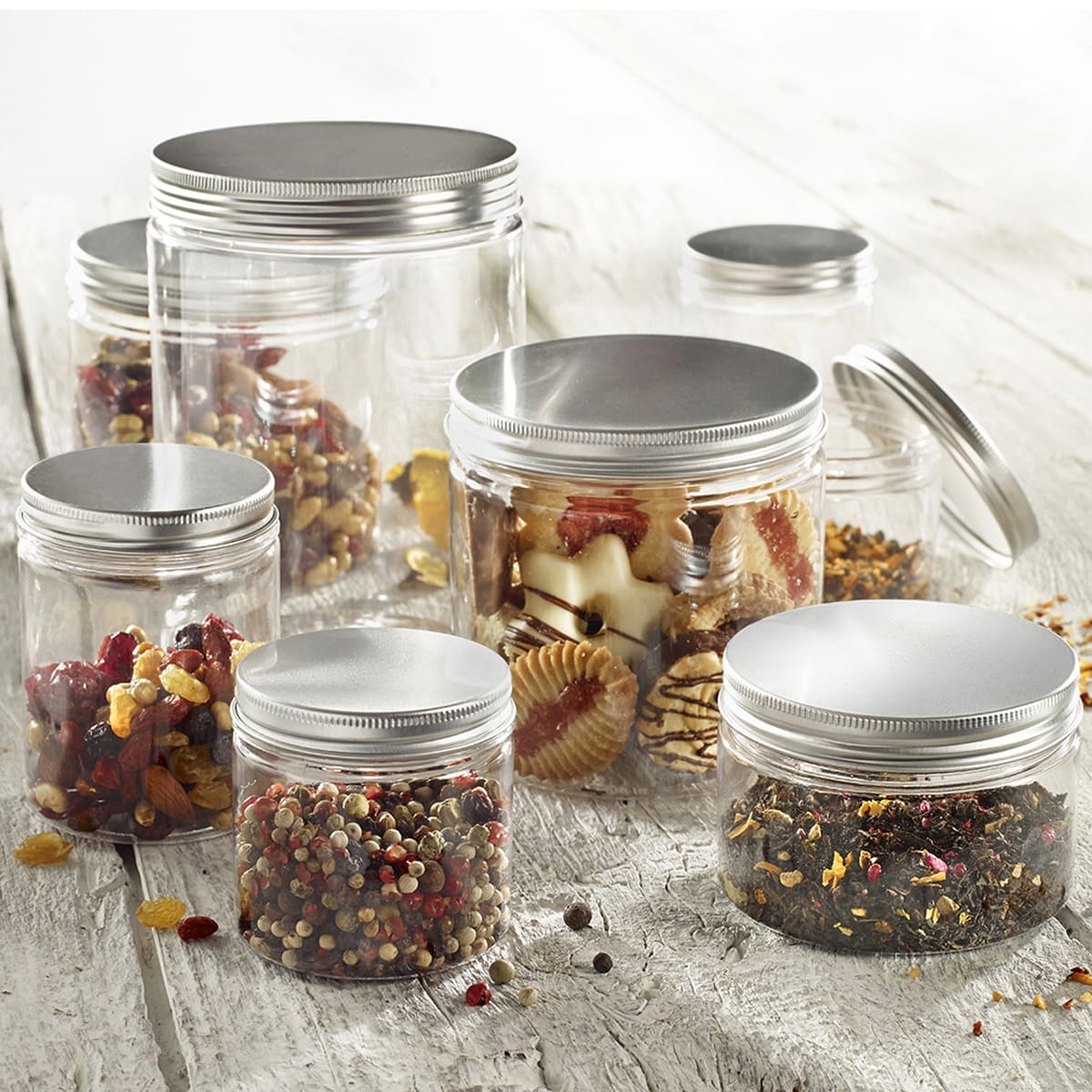 Pot Tornillo PET + couvercle 1000 ml | 36 Unité(s)