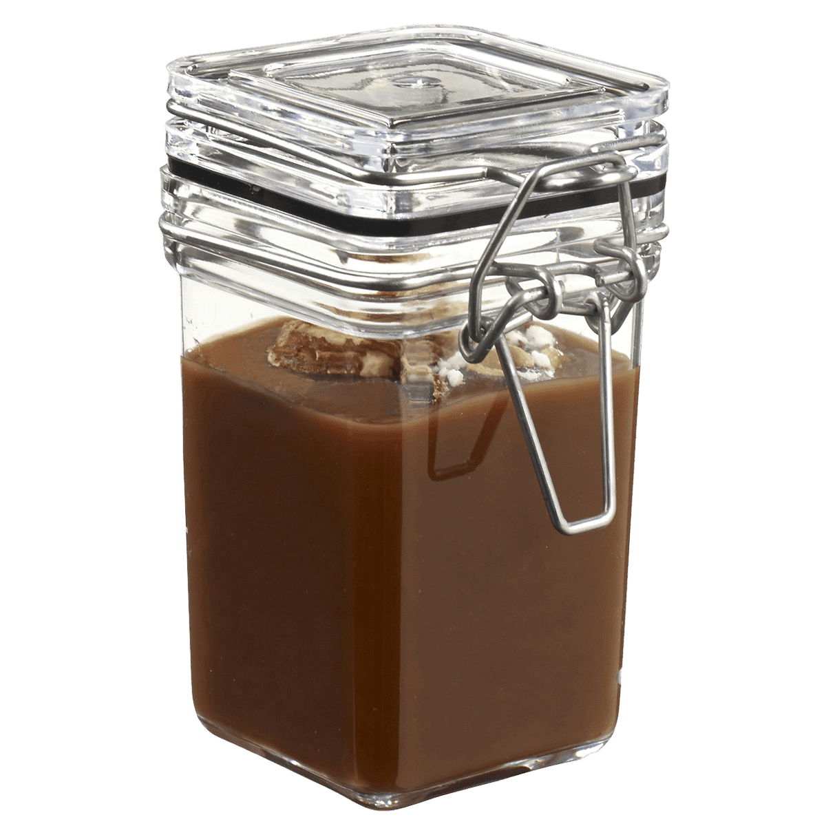 Pot Tradition carré avec couvercle à charnière 110 ml | 240 Unité(s)