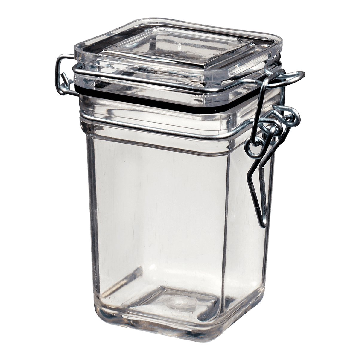 Pot Tradition carré avec couvercle à charnière 110 ml | 240 Unité(s)