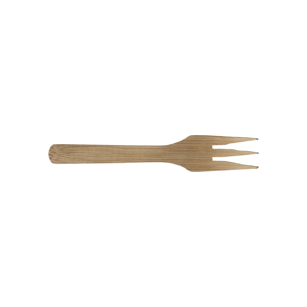 Mini fourchette 3 dents bambou 90 mm | 2000 Unité(s)