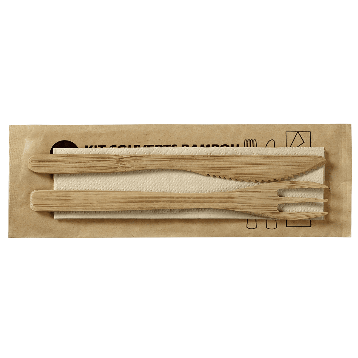 Kit couverts 3/1 bambou | 200 Unité(s)