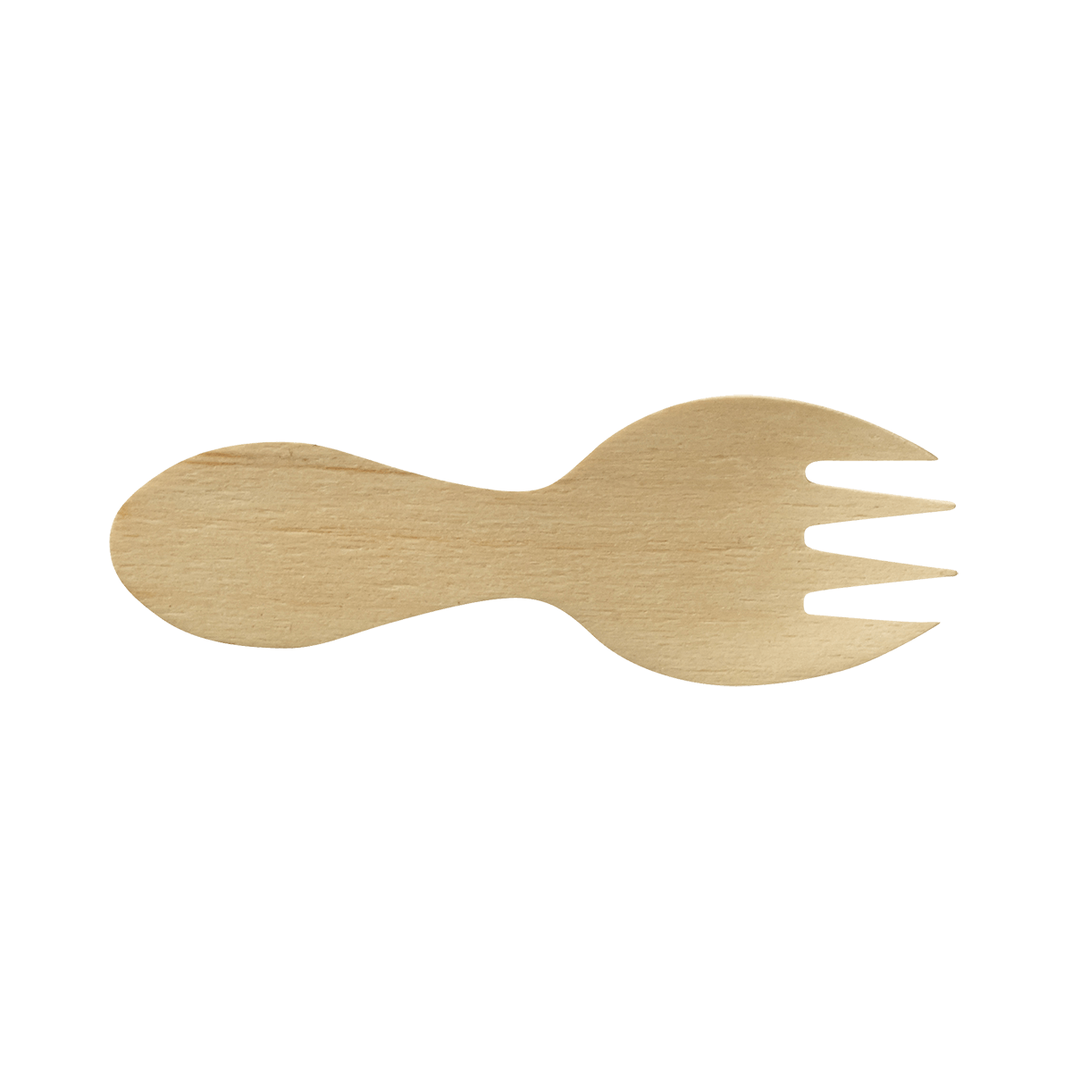 Mini fourchette ronde bois 80 mm | 2500 Unité(s)