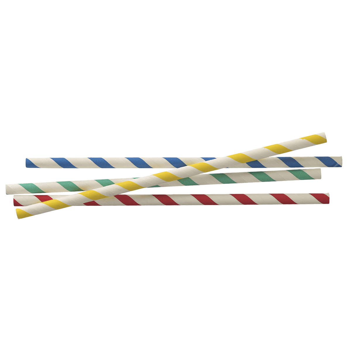 Paille rigide papier multicolore 230 mm | 5000 Unité(s)