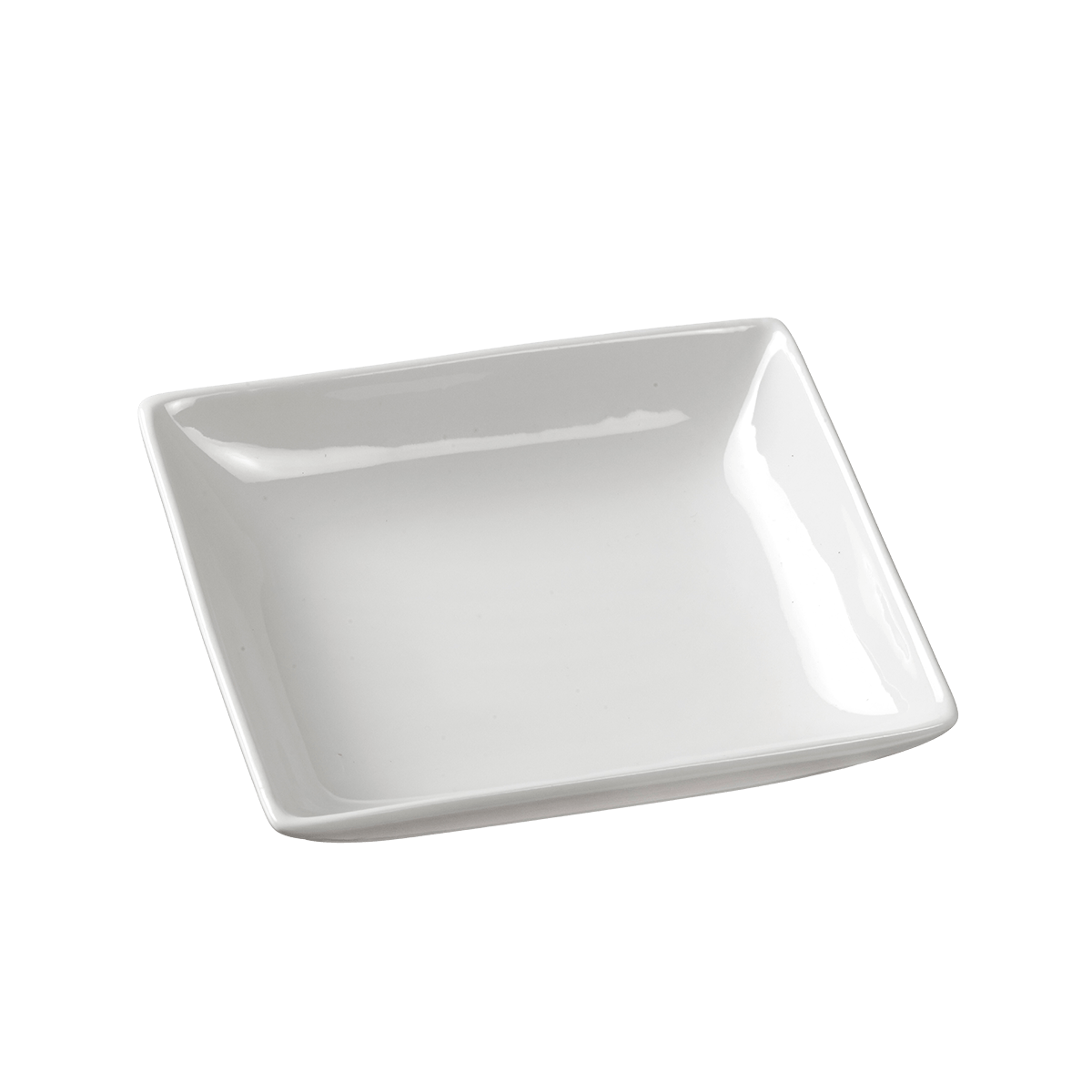 Assiette Fluid' creuse céramique blanche 128x118x25 mm | 48 Unité(s)