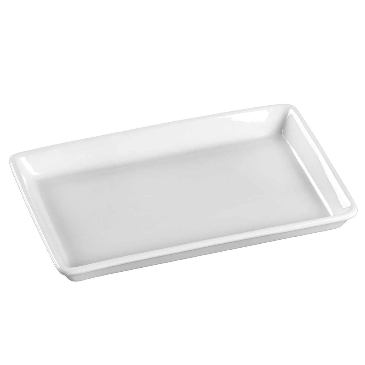 Assiette Quartz céramique blanche 160x100x16 mm | 48 Unité(s)