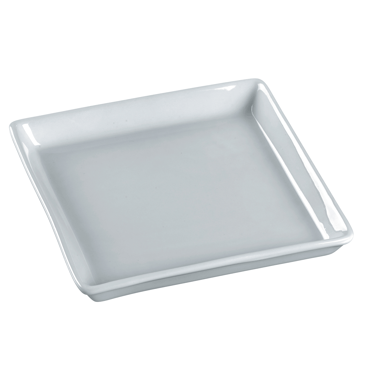 Assiette Quartz céramique blanche 130x130x16 mm | 72 Unité(s)